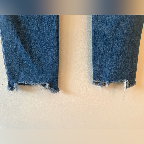 PAIGE Vintage Denim, Cindy Straight Leg Destroyed Hem Jean, Mel Wash, Size 26 - Picture 7 of 11